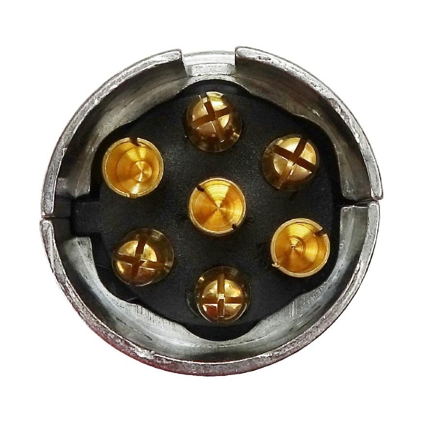 Wtyczka Elektryczna 7 Biegunowa W-7 Aluminiowa - zdjęcie 2