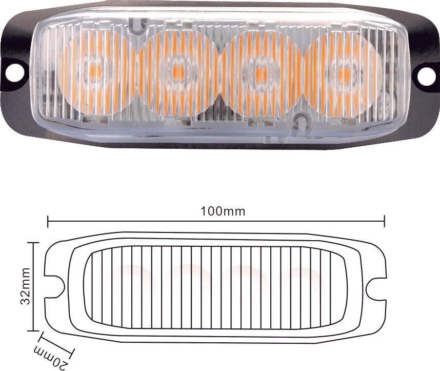 Lampa Ostrzegawcza Żółta | ASM3016A/4 - zdjęcie 2
