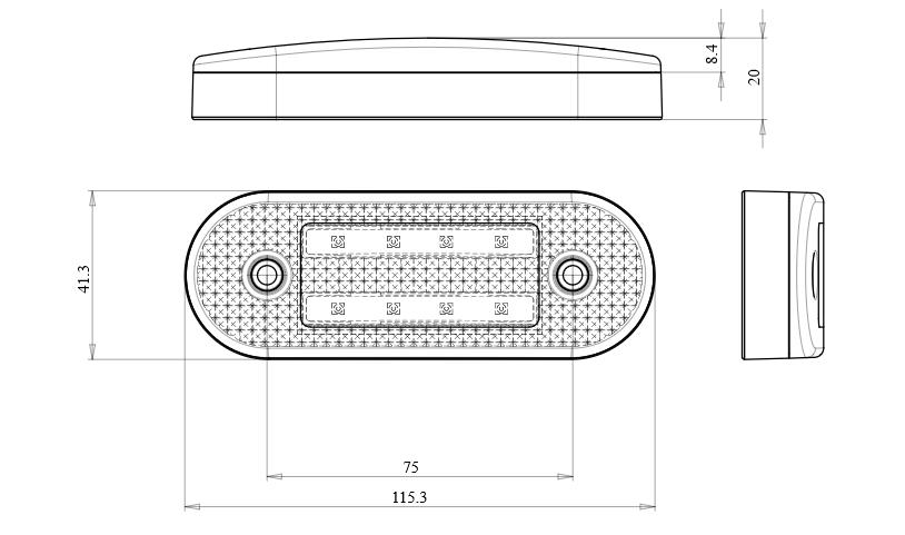 Lampa Zespolona Pozycyjna Boczna Led Z Kierunkowskazem - zdjęcie 3
