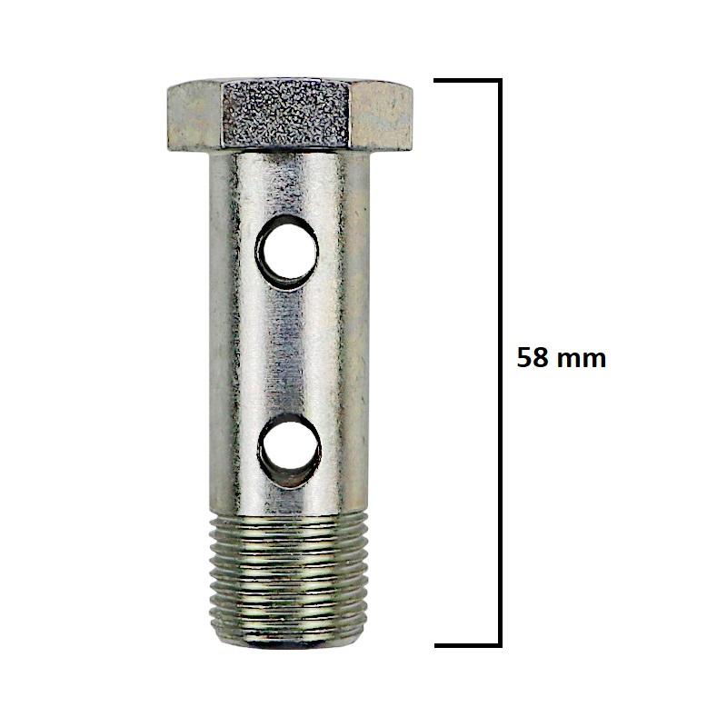 Śruba Przelewowa Calowa Podwójna 3/8" H17/H17 - zdjęcie 4