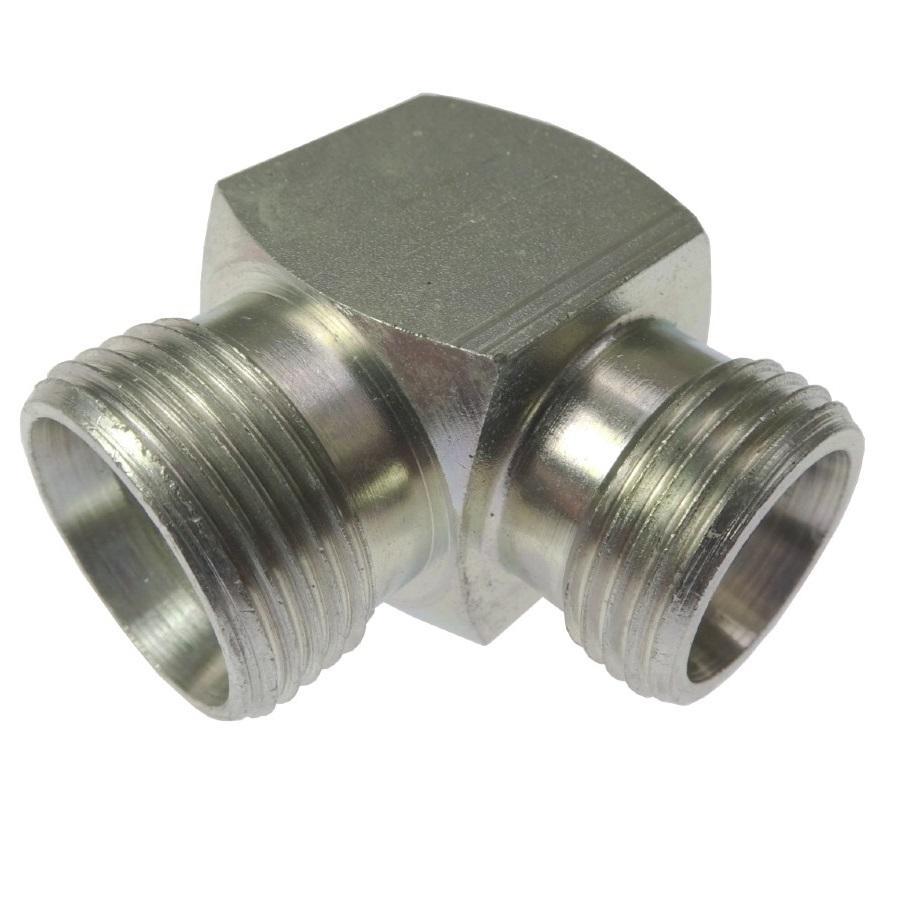 Złącze Złączka Hydrauliczna Kolanko 90 Bb M30x2 M27x2 22l/18l - zdjęcie 2