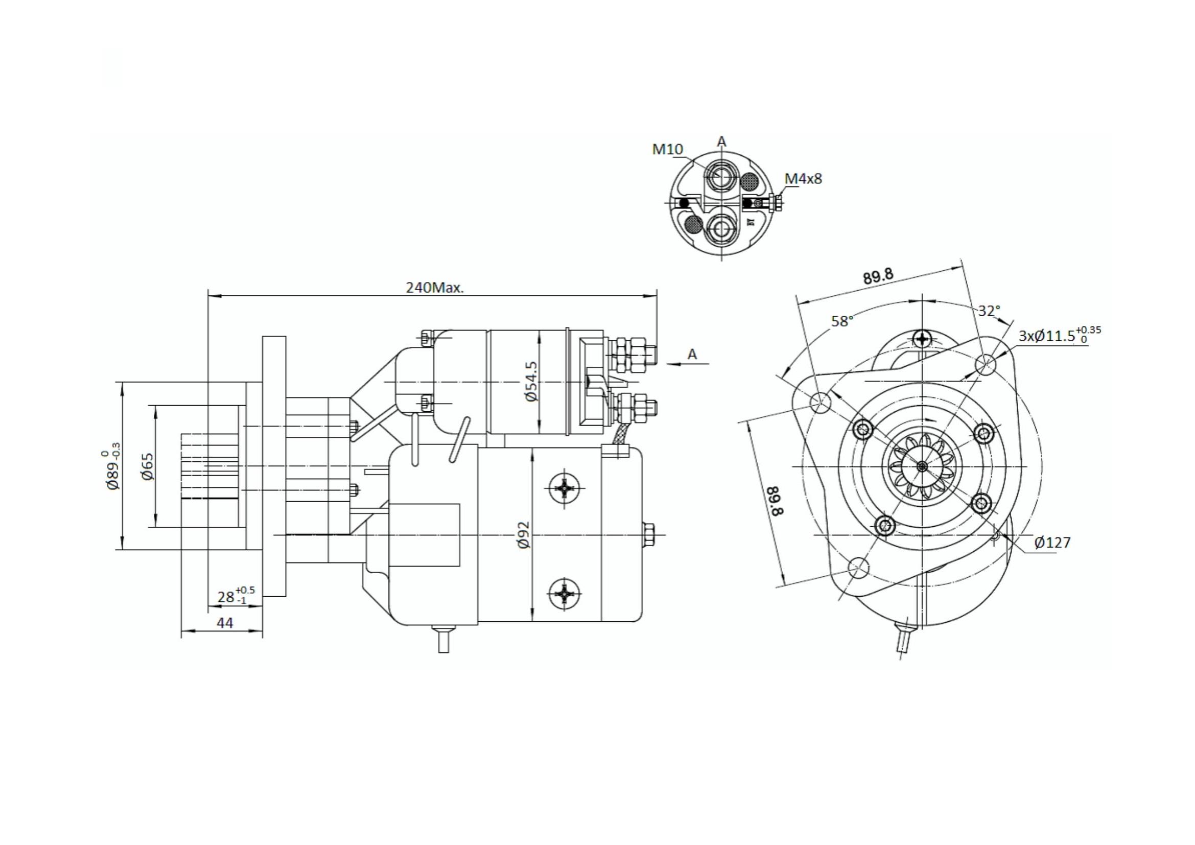 Rozrusznik Z Reduktorem Same Steyr Lamborghini Typu Magneton 9142880 Elmot - zdjęcie 6