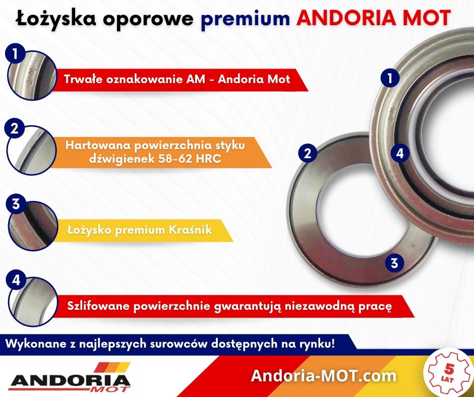Łożysko Włączające Oporowe Sprzęgła 952706 C-330 C-360 Premium Andoria - zdjęcie 6