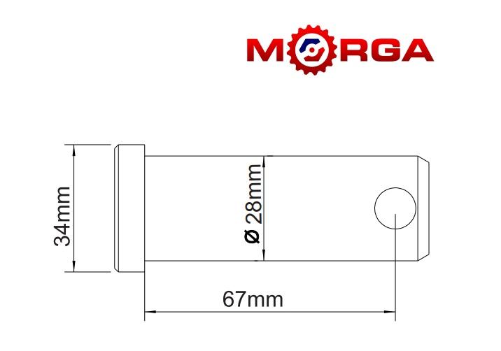 Sworzeń Mocowania Jarzma 80453072 Zts Ursus C-385 Hartowany Morga