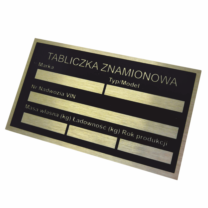 Tabliczka Znamionowa Zastępcza Znakowanie W Cenie 50652130 - zdjęcie 2