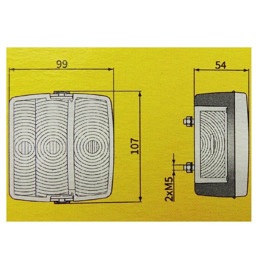 Lampa Tylna Zespolona 4f 104x99 Wesem | LT.4.52100.01 - zdjęcie 4