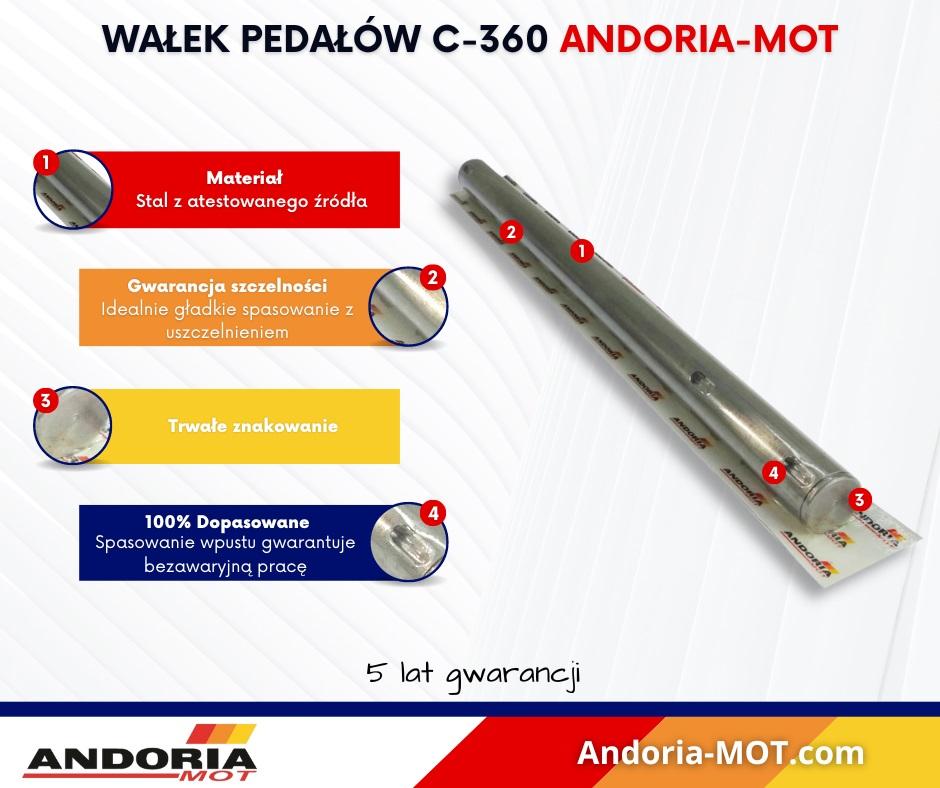 Wałek Pedałów Ursus C-360 Andoria | 50427010AM - zdjęcie 5