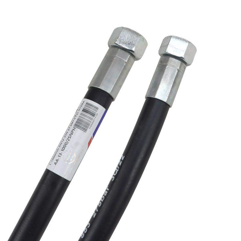 Przewód Hydrauliczny 275 Bar Gwint M22x1,5 Proste Dkol Płaska L-1000mm - zdjęcie 2
