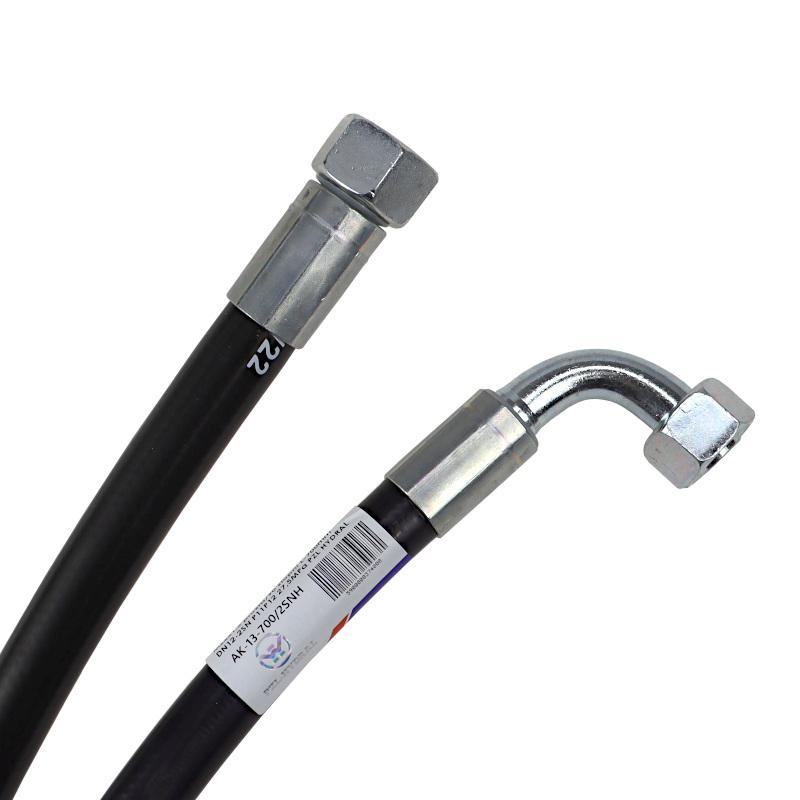 Przewód Hydrauliczny 275 Bar Gwint M22x1,5 Prosta Kolanko Dkol Dkol 90 - zdjęcie 2
