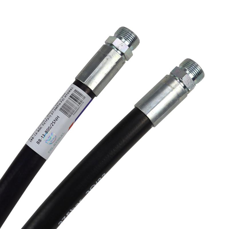 Przewód Hydrauliczny 275 Bar Gwint M22x1,5 Proste L-800mm Dn12-2sn - zdjęcie 2
