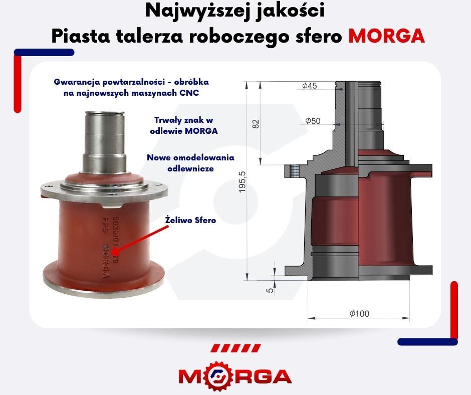 Piasta Talerza Roboczego Sfero Zastosowanie Kosiarka Rotacyjna Polska Morga - zdjęcie 4