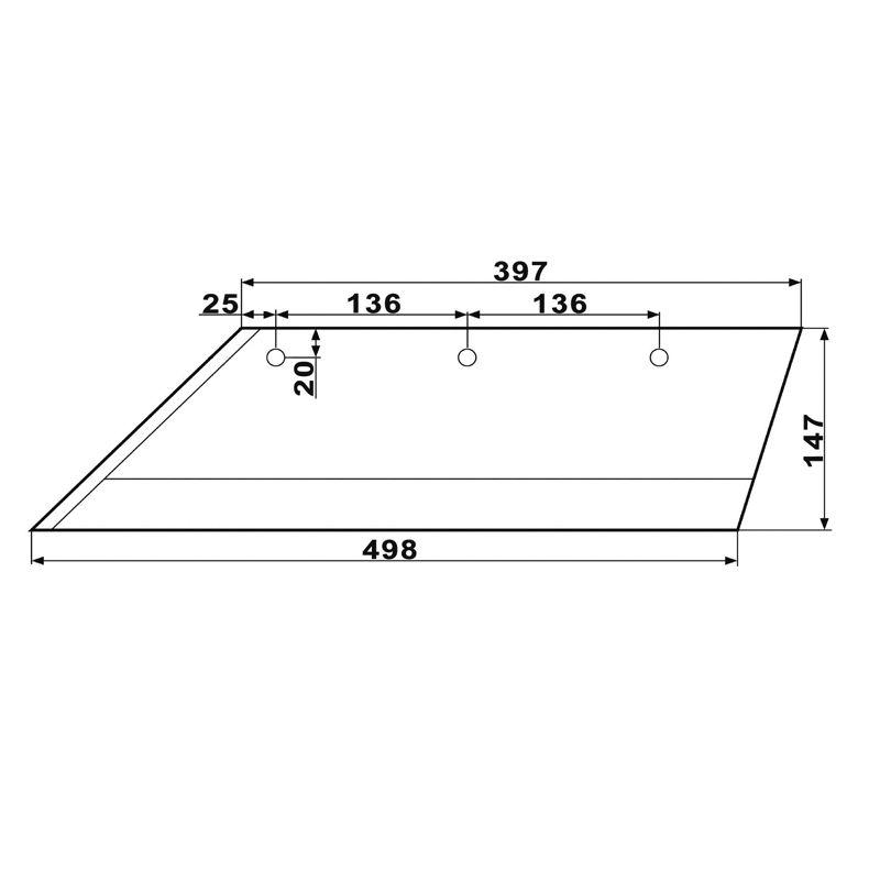Lemiesz Lewy Pług Lemken 20" | 3352035L