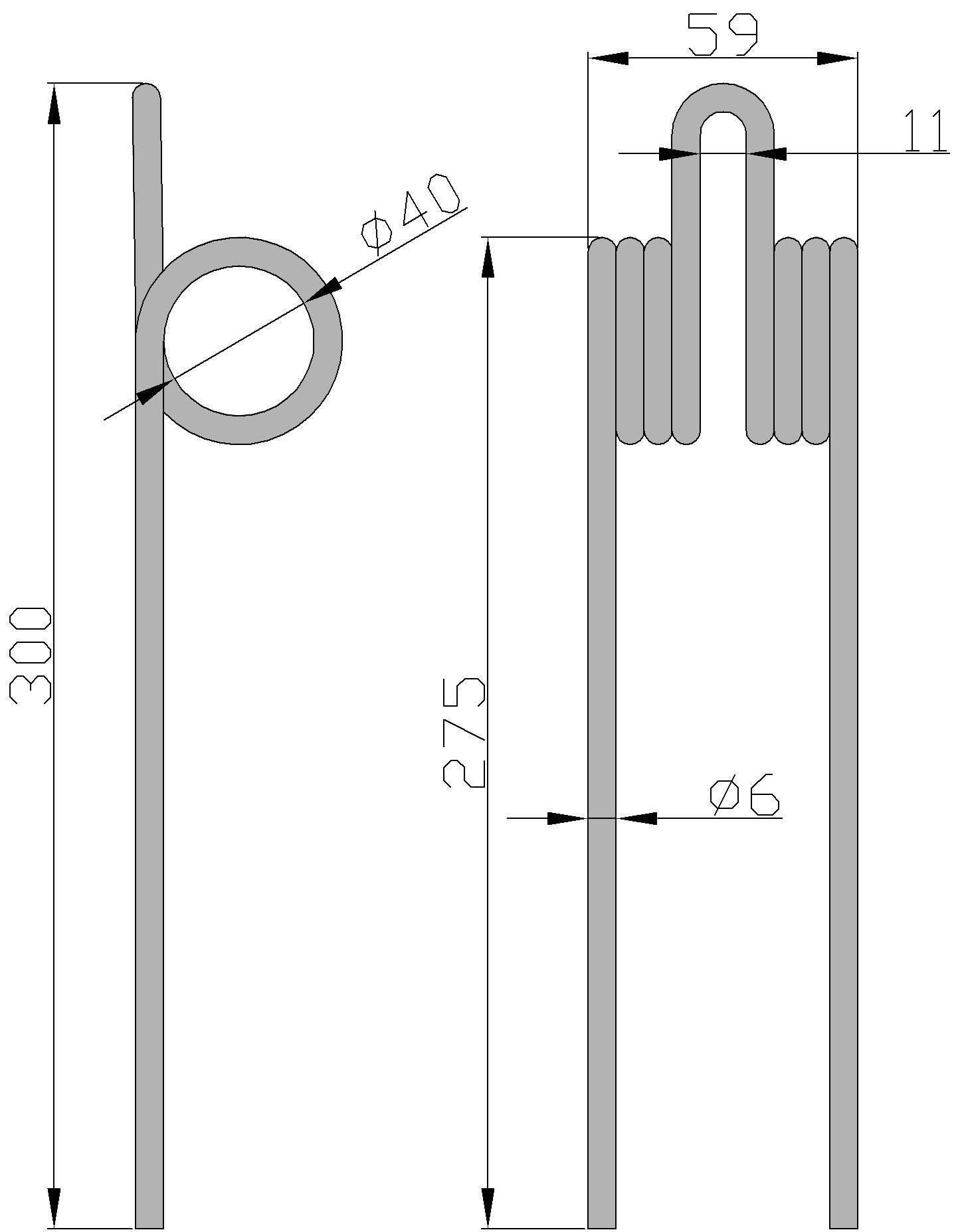 Palec przegrabiarka pasowa 10szt | 5234040040 - zdjęcie 2