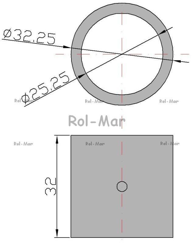 Tuleja korbowodu mała mosiężna 32x25x32 221906012 rozrzutnik - zdjęcie 2