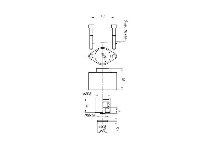 Kołpak tylny z zatrzaskiem do rozdzielaczy hydraulicznych p40 40 litrów - zdjęcie 2