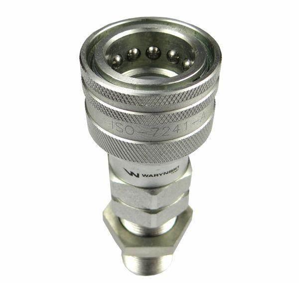Szybkozłącze hydrauliczne gniazdo long m22x1.5 gwint zewnętrzny euro 9100822gl iso 7241-a waryński - zdjęcie 5