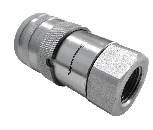 Szybkozłącze hydrauliczne suchoodcinające gniazdo g3/8"bsp gwint wewnętrzny iso16028 waryński