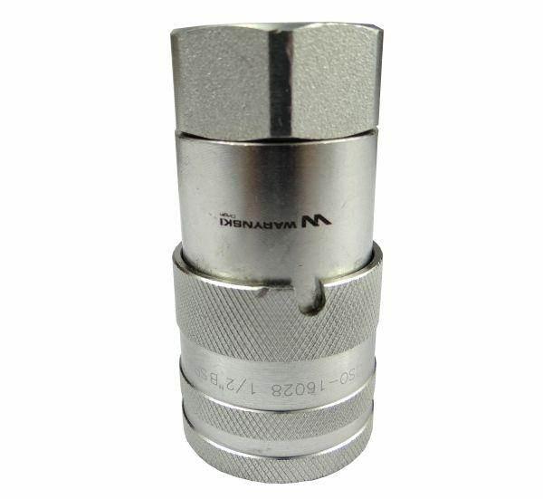 Szybkozłącze hydrauliczne suchoodcinające gniazdo g1/2"bsp gwint wewnętrzny iso16028 waryński - zdjęcie 2
