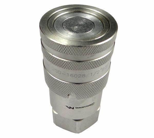 Szybkozłącze hydrauliczne suchoodcinające gniazdo g1/2"bsp gwint wewnętrzny iso16028 waryński - zdjęcie 3