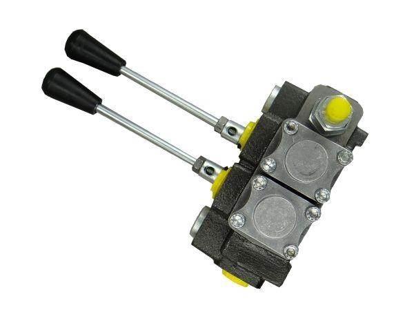 Rozdzielacz hydrauliczny 2-sekcyjny max przepływ 40l waryński - zdjęcie 3