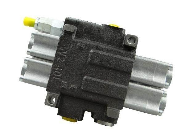 Rozdzielacz hydrauliczny 2-sekcyjny max przepływ 40l z zatrzaskami waryński - zdjęcie 4