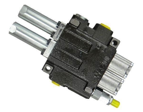 Rozdzielacz hydrauliczny dwusekcyjny 2 40l sterowany joystickiem waryński - zdjęcie 2