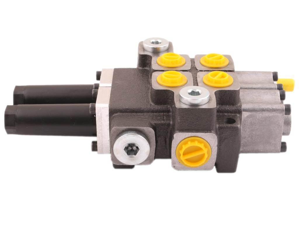 Rozdzielacz hydrauliczny dwusekcyjny 2 40l sterowany joystickiem waryński - zdjęcie 6