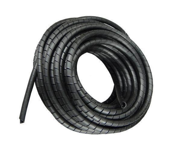 Osłona spiralna na węże hydrauliczne sgx-12 zakres 9-13mm czarna po 20szt 20m
