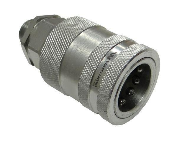 Szybkozłącze hydrauliczne gniazdo m16x1.5 gwint zewnętrzny euro push-pull 9100816g iso 7241-a waryński - zdjęcie 2