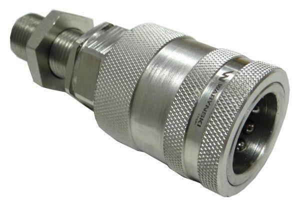 Szybkozłącze hydrauliczne gniazdo long m18x1.5 gwint zewnętrzny euro push-pull 9100818gl iso 7241-a waryński - zdjęcie 3