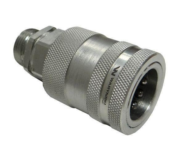 Szybkozłącze hydrauliczne gniazdo m22x1.5 gwint zewnętrzny euro push-pull 9100822g iso 7241-a waryński - zdjęcie 4