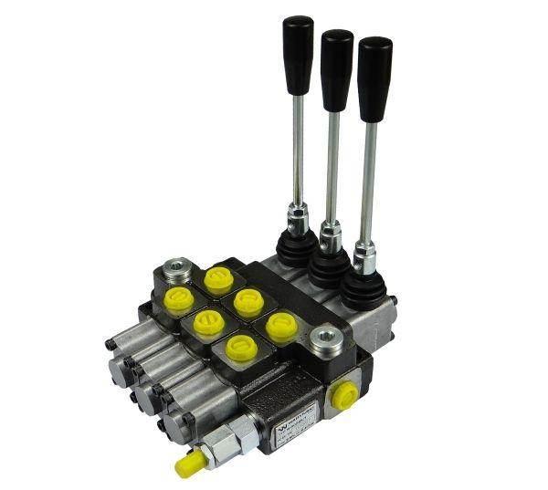 Rozdzielacz hydrauliczny 3-sekcyjny max przepływ 40l waryński