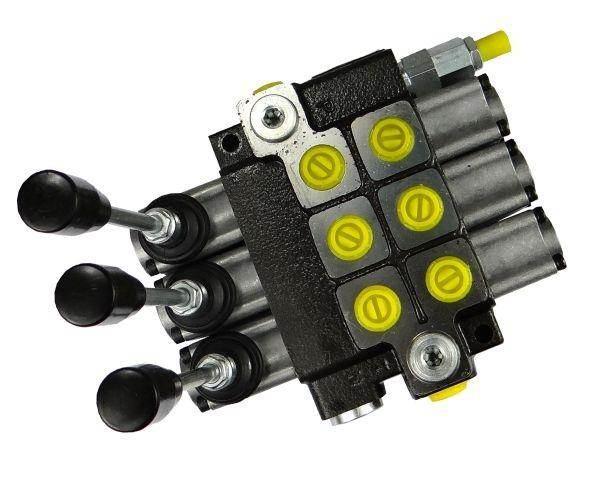 Rozdzielacz hydrauliczny 3-sekcyjny max przepływ 40l waryński - zdjęcie 4