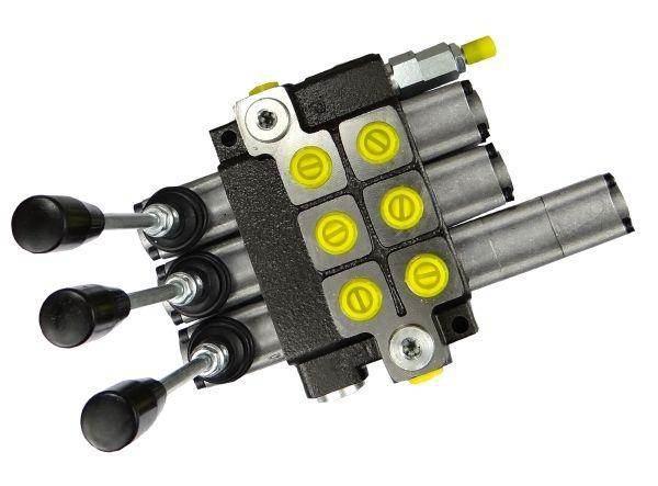 Rozdzielacz hydrauliczny 3-sekcyjny max przepływ 40l 1-sekcja pływająca waryński - zdjęcie 4