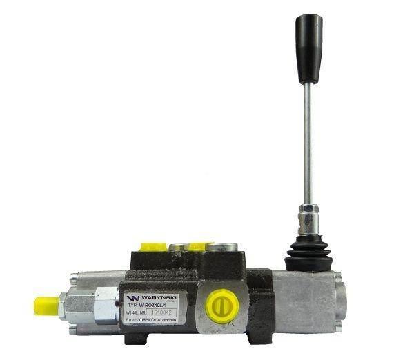 Rozdzielacz hydrauliczny 1-sekcyjny max przepływ 40l waryński - zdjęcie 2