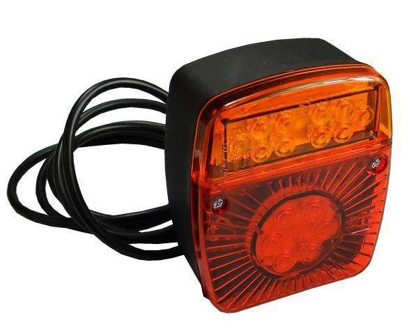 Lampa przyczepki diodowa led bez oświetlenia tablicy w18u