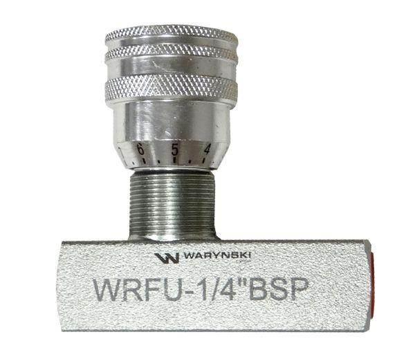 Zawór dławiąco-zwrotny wrfu 90 1/4"bsp waryński - zdjęcie 2
