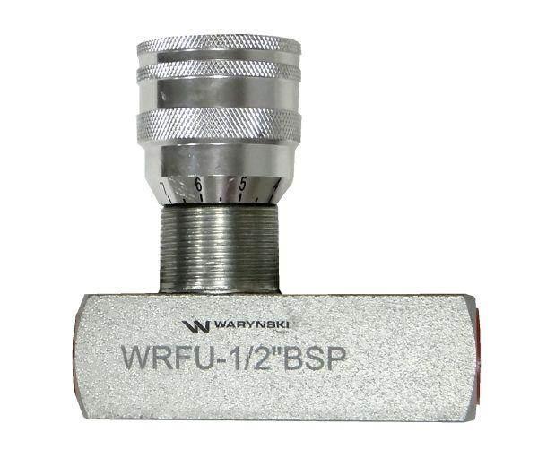 Zawór dławiąco-zwrotny wrfu 90 1/2"bsp waryński - zdjęcie 2