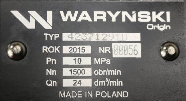Pompa hydrauliczna pz18at podnośnika wzmocniona 23 l/min c-330 oryginał ursus - zdjęcie 3