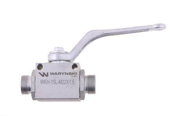 Zawór kulowy hydrauliczny 2-drogowy 2/2 m22x1.5 15l z otworami mocującymi 5 - zdjęcie 3