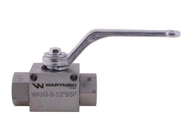 Zawór kulowy hydrauliczny 3-drogowy 3/2 1/2"bsp z otworami mocującymi 500 b - zdjęcie 4