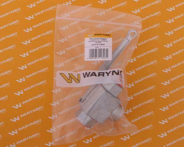 Zawór kulowy hydrauliczny 3-drogowy 3/2 1/2"bsp z otworami mocującymi 500 b - zdjęcie 5
