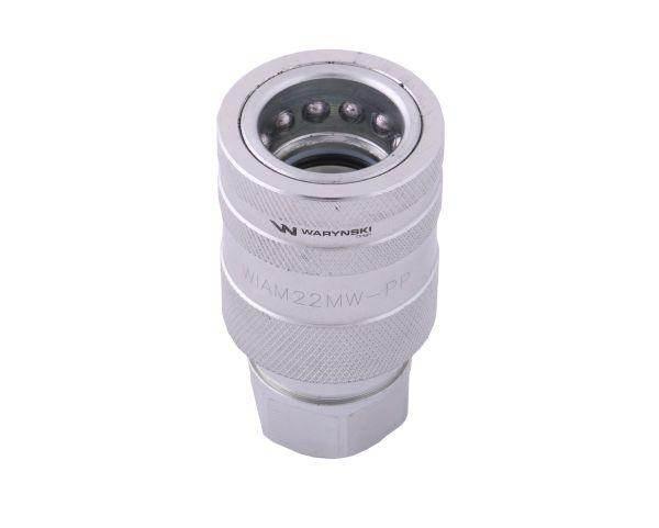 Szybkozłącze hydrauliczne gniazdo m22x1.5 gwint wewnętrzny euro push-pull iso 7241-a waryński - zdjęcie 3