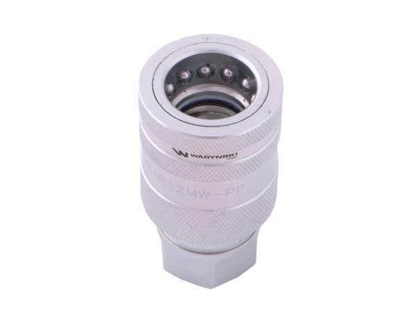 Szybkozłącze hydrauliczne gniazdo g1/2"bsp gwint wewnętrzny euro push-pull iso 7241-a waryński - zdjęcie 3