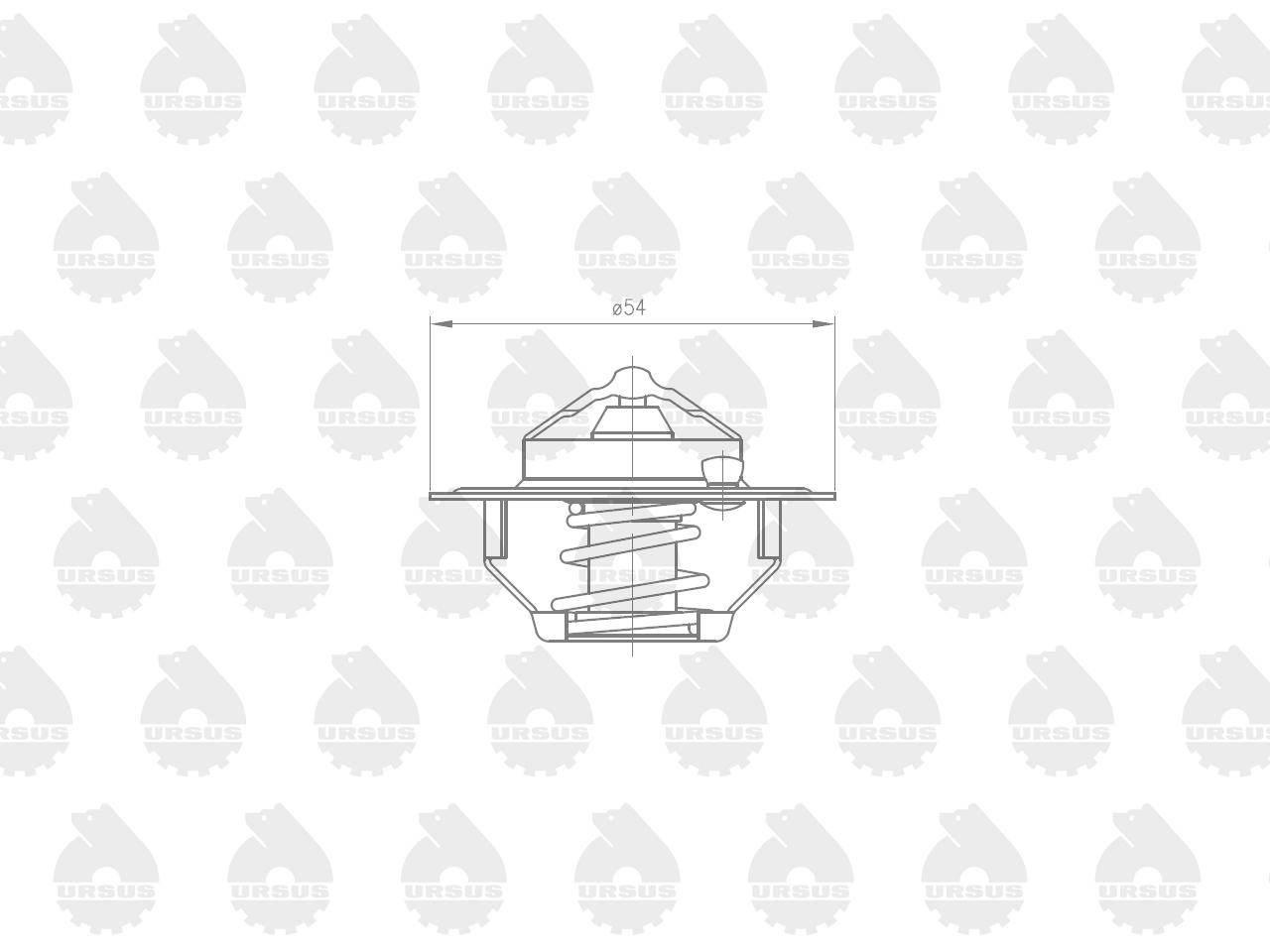 Termostat mf-3 oryginał ursus | 2485C022U - zdjęcie 2