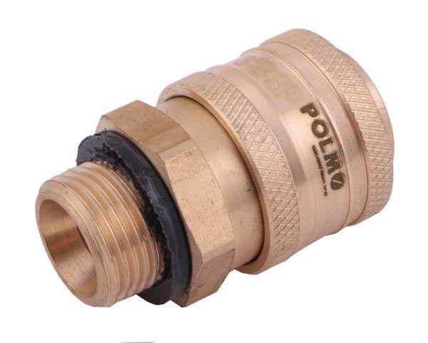 Szybkozłącze pneumatyczne p26 nw7.2 gniazdo 3/8"bsp gwint zewnętrzny polmo