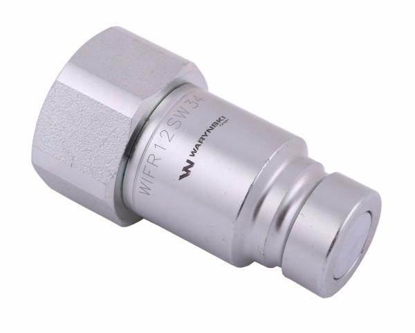 Szybkozłącze hydrauliczne suchoodcinające rozmiar 1/2 wtyczka g3/4"bsp gwint wewnętrzny iso16028 waryński