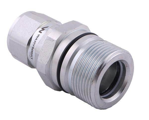Szybkozłącze hydrauliczne skręcane gniazdo g1/2"bsp gwint wewnętrzny 300bar waryński - zdjęcie 3