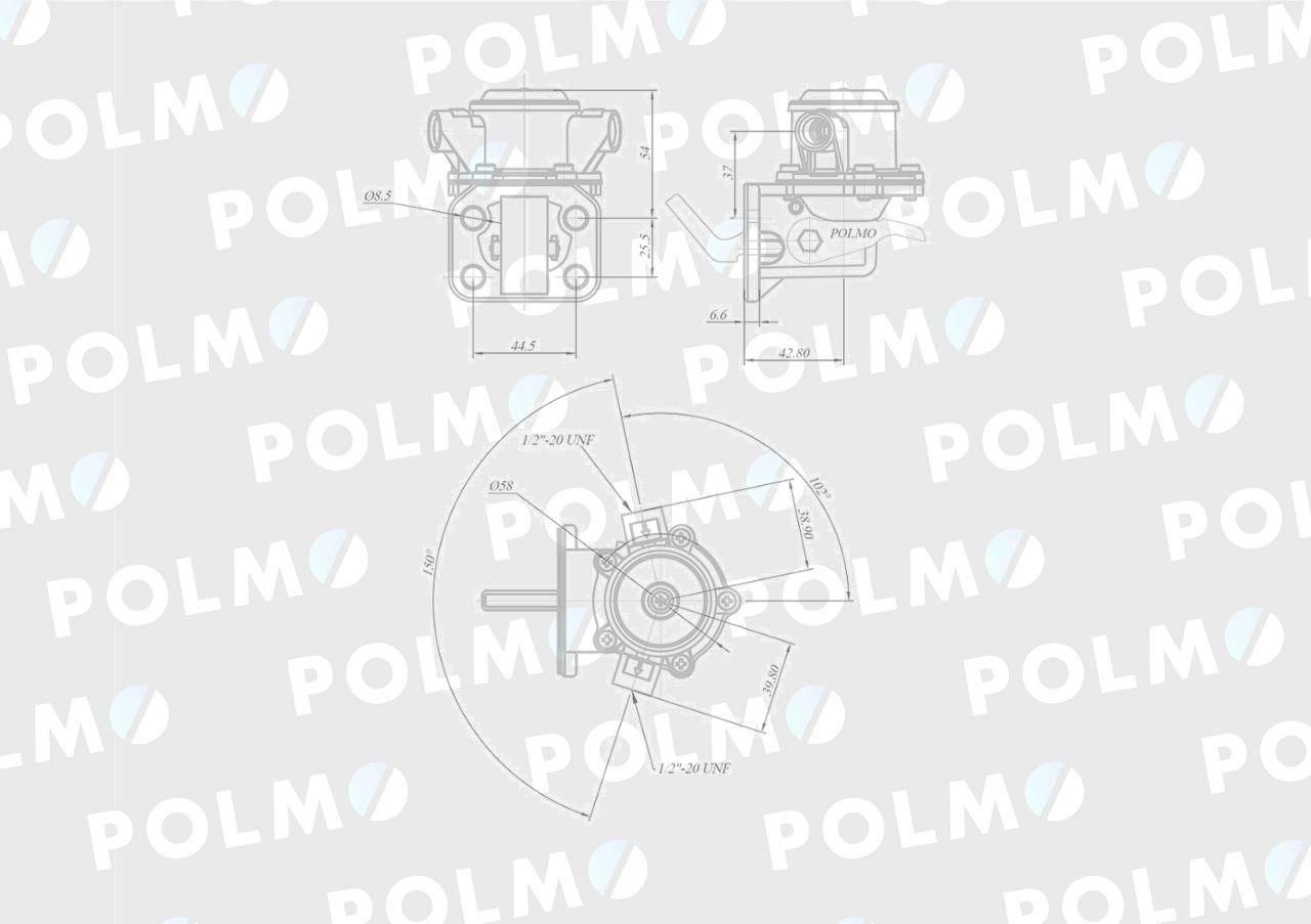 Pompa zasilająca 1447688m91 polmo | 2641728P - zdjęcie 2
