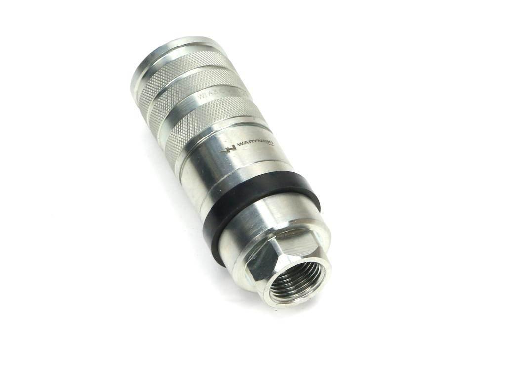 Szybkozłącze hydrauliczne zrywalne seria wia3cv 3cfpv 68 l/min gniazdo g1/2"bsp gwint wewnętrzny euro push-pull iso 7241-a waryński - zdjęcie 4